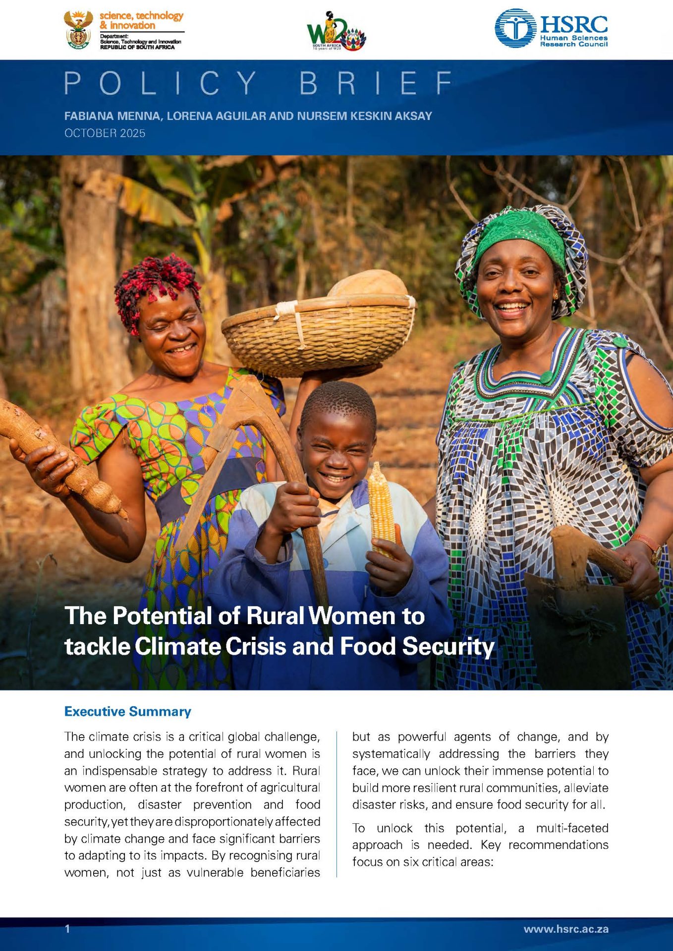 The Potential of Rural Women to Tackle Climate Crisis and Food Security ...