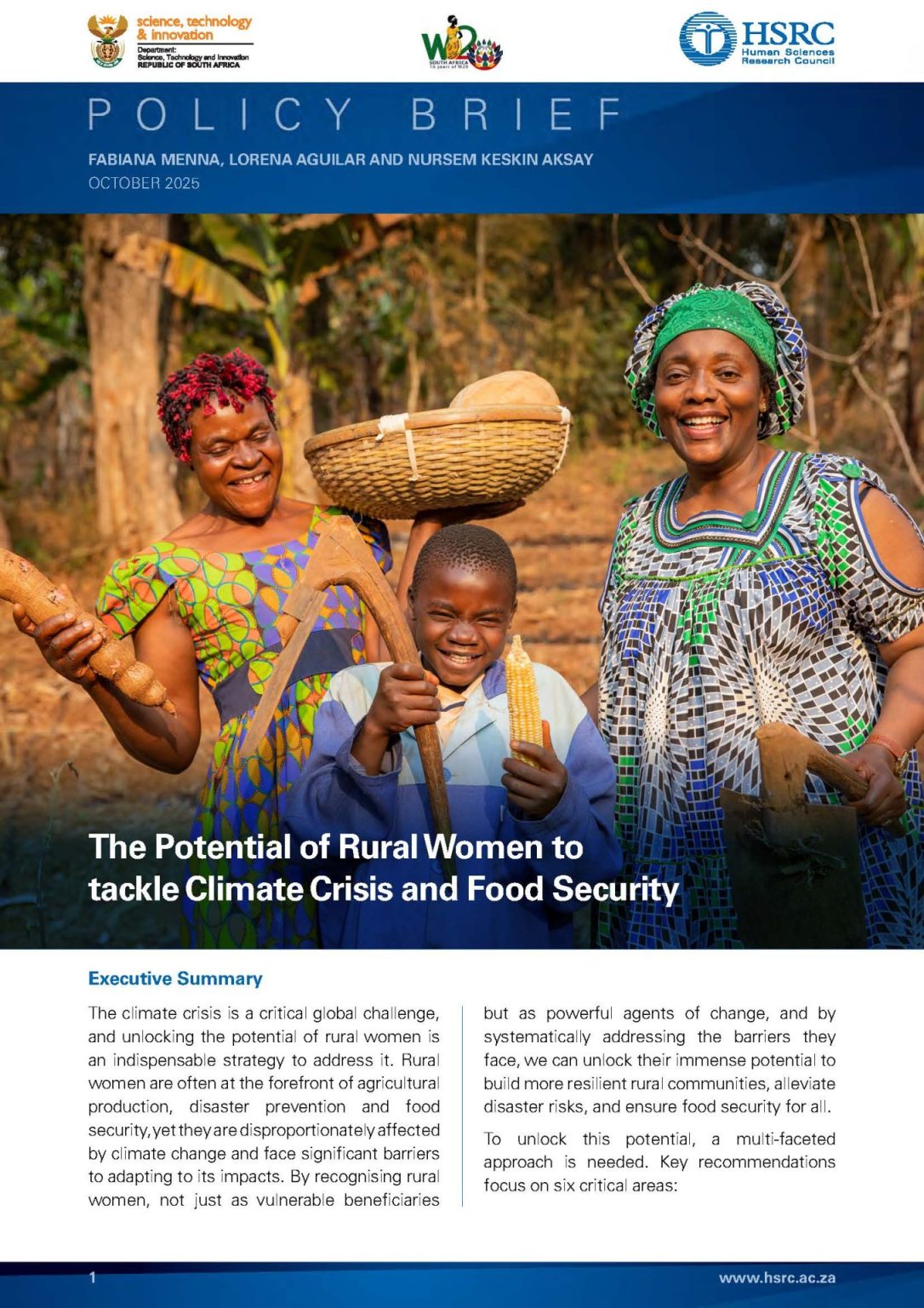 The Potential of Rural Women to Tackle Climate Crisis and Food Security ...